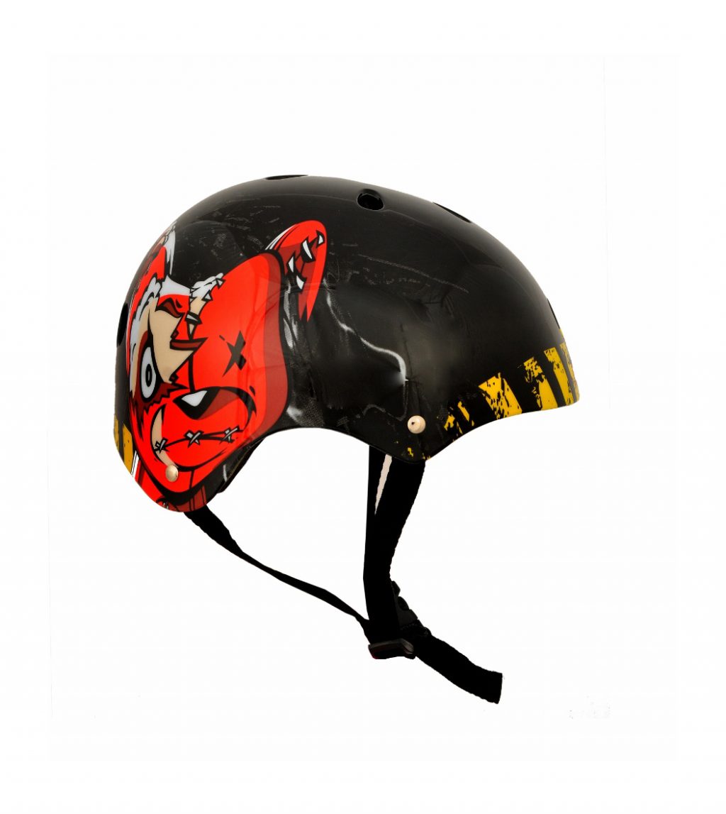 bike helmets skate style Punisher Skateboards Teddy 11-Vent Medium Skateboard Helmet